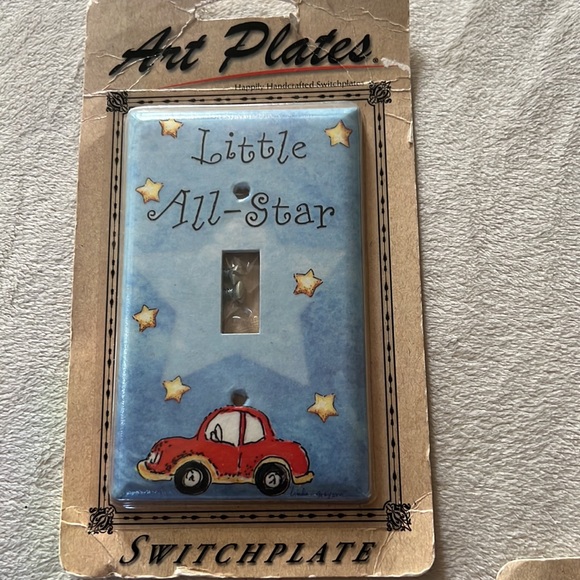 Children’s Bedroom Light Switch Plate - Little All-Star - Picture 2 of 3